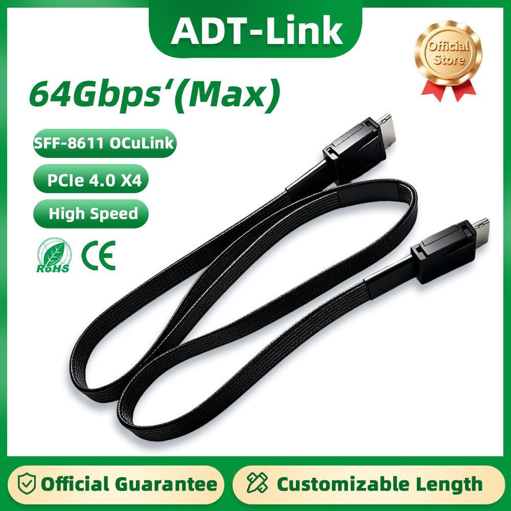 External Gpu Dock Pcie 4.0 Oculink - ADT-Link 64Gb Male to Male PCIE