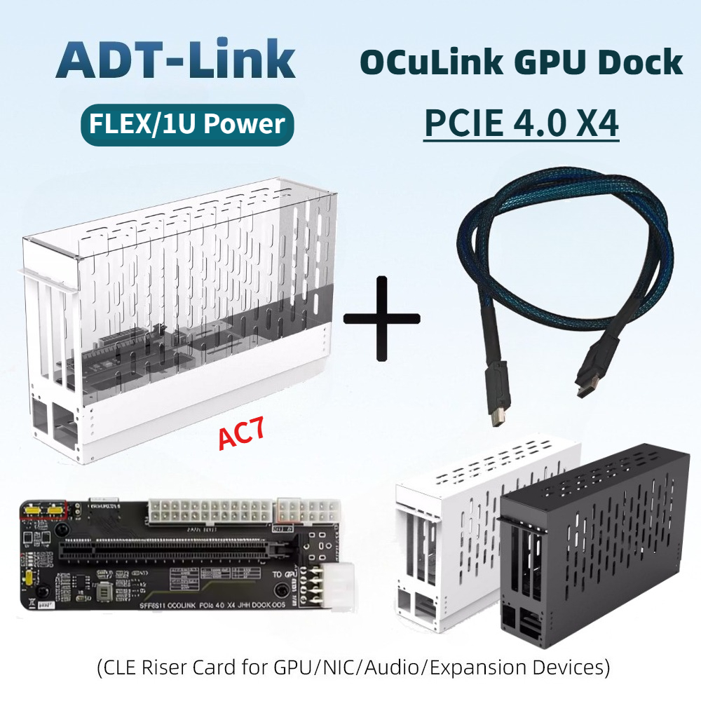 External Gpu Dock Pcie 4.0 Oculink - 50CM Oculink EGPU Graphics Card Dock