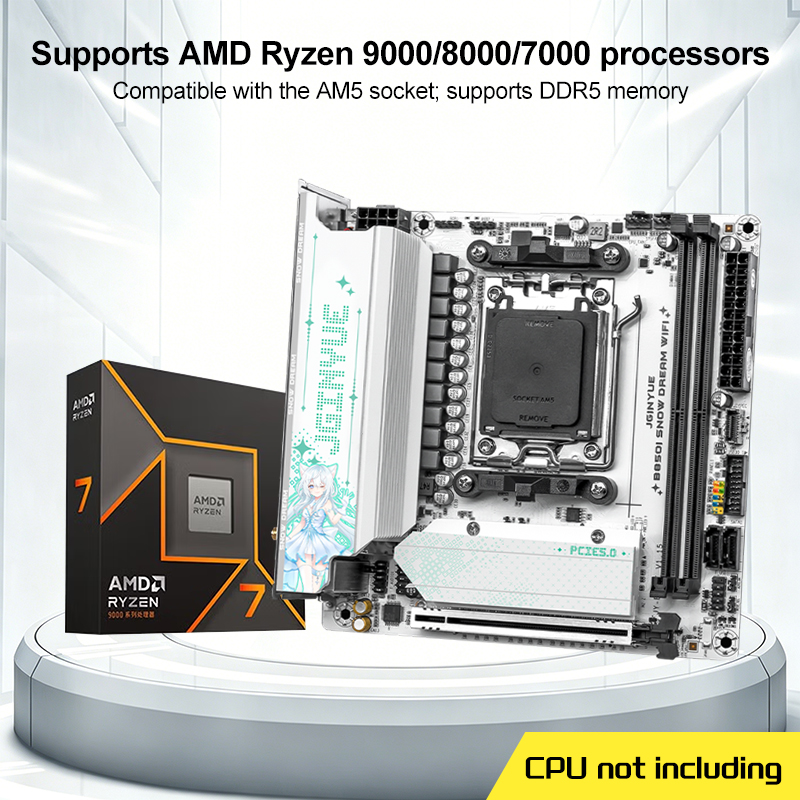 B650 Itx Motherboard Wifi - JGINYUE B850I SNOW DREAM WIFI MINI-ITX