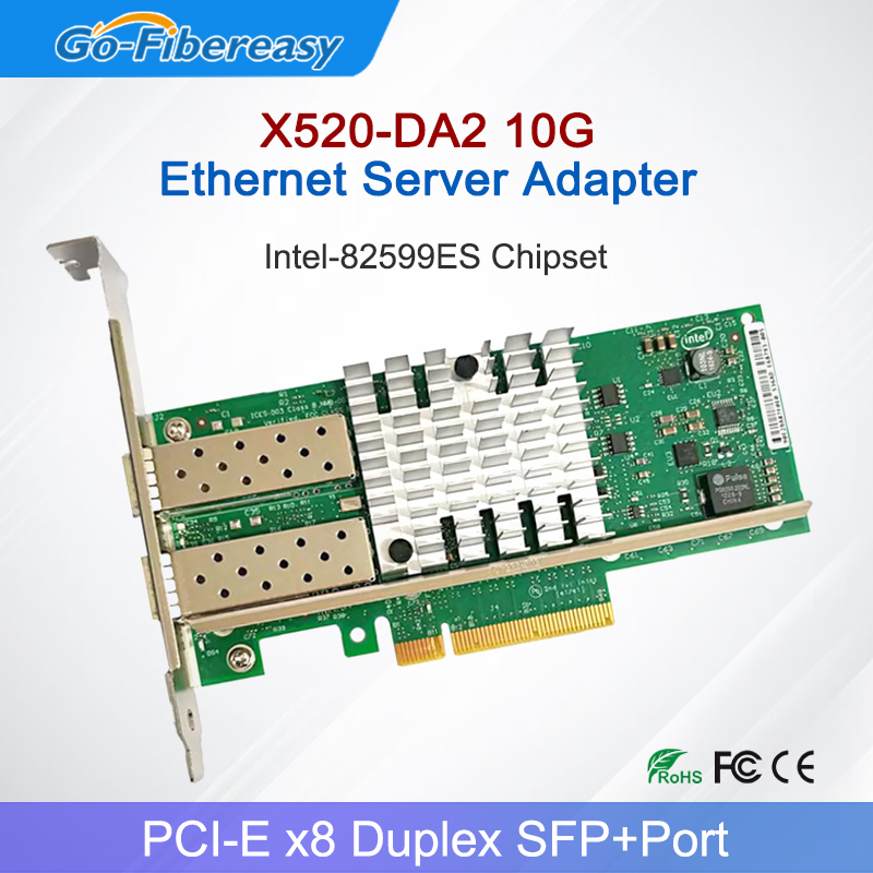 10Gb Sfp+ Pcie Network Card Dual Port - X520-DA2 10Gb SFP+PCI-E Network Card NIC