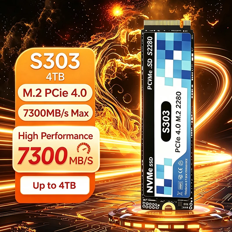 M.2 Nvme 4Tb Pcie 4.0 Ssd - 2026 New Original S303 M.2 SSD