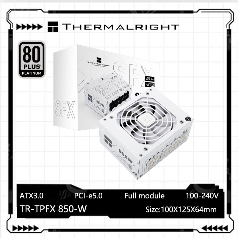 Sfx Power Supply 850W Gold - Thermalright TR-TPFX850 White SFX full module