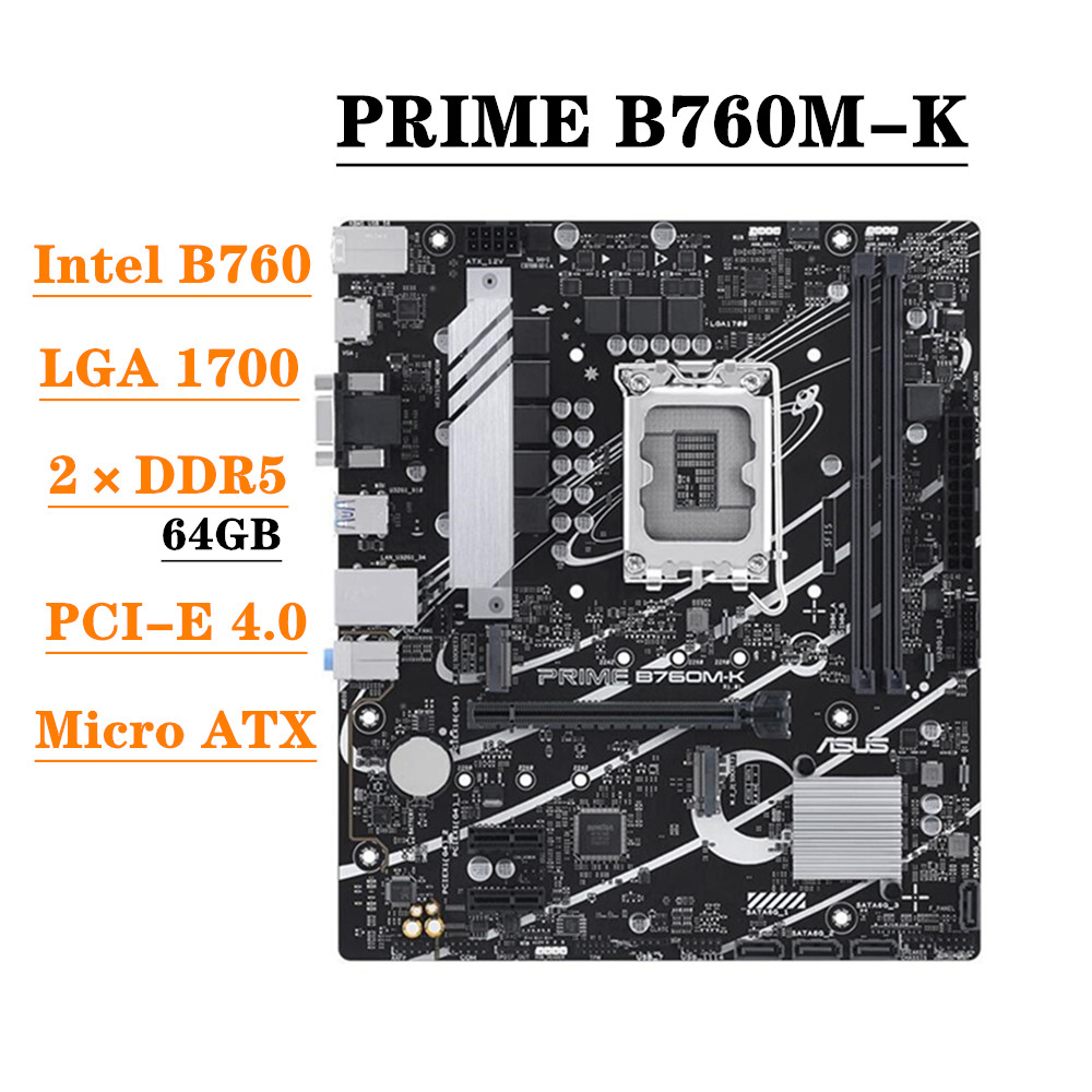 Lga 1700 Ddr5 Itx Motherboard - ASUS PRIME B760M-K Motherboard DDR5 Support