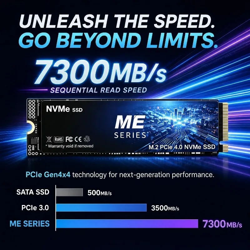 New ME SERIES NVMe PCIe 4.0 M. - M.2 Nvme 4Tb Pcie 4.0 Ssd recension och pris