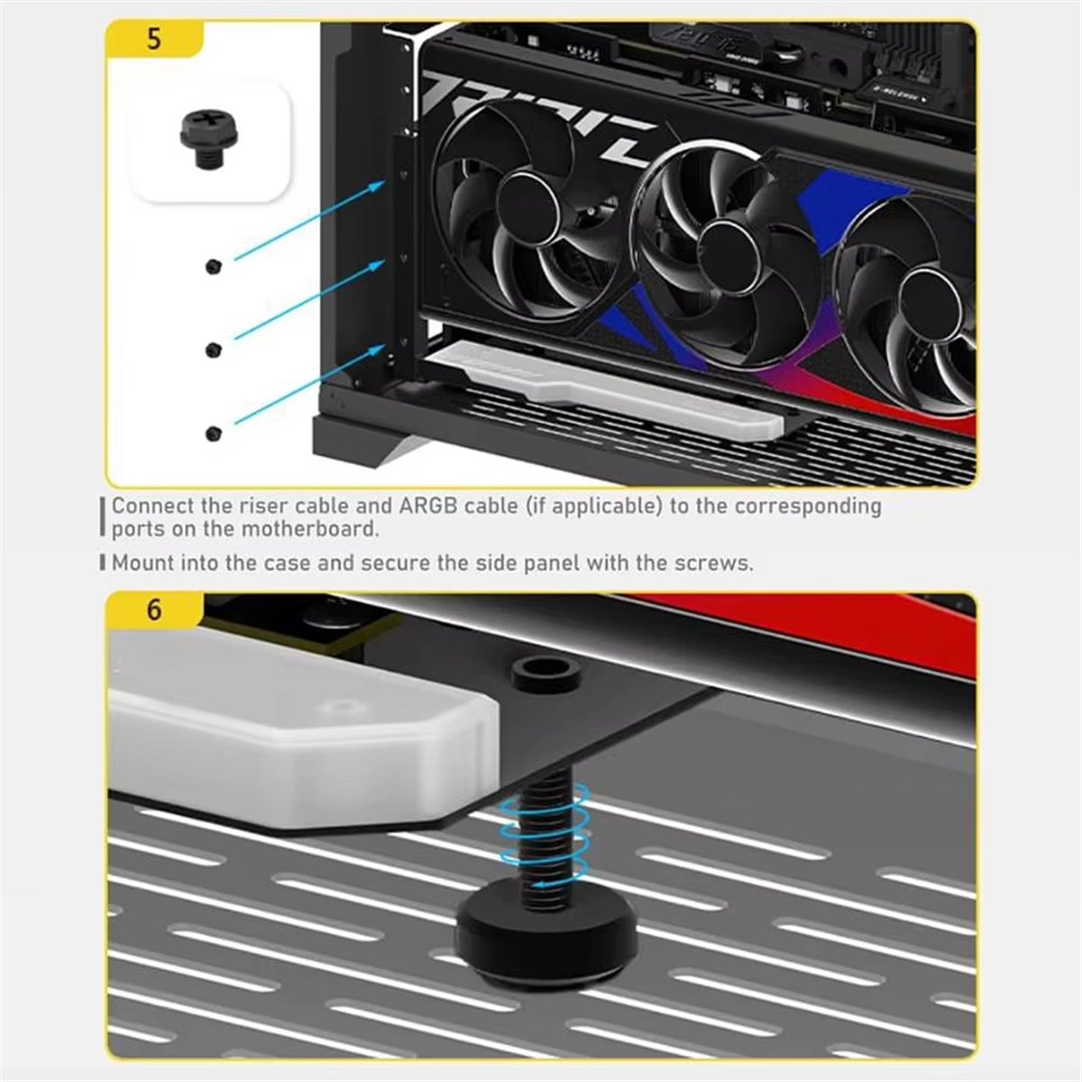 L77A Vertical GPU Mounting Bra - Pcie 4.0 X16 Riser Cable 90 Degree recension och pris