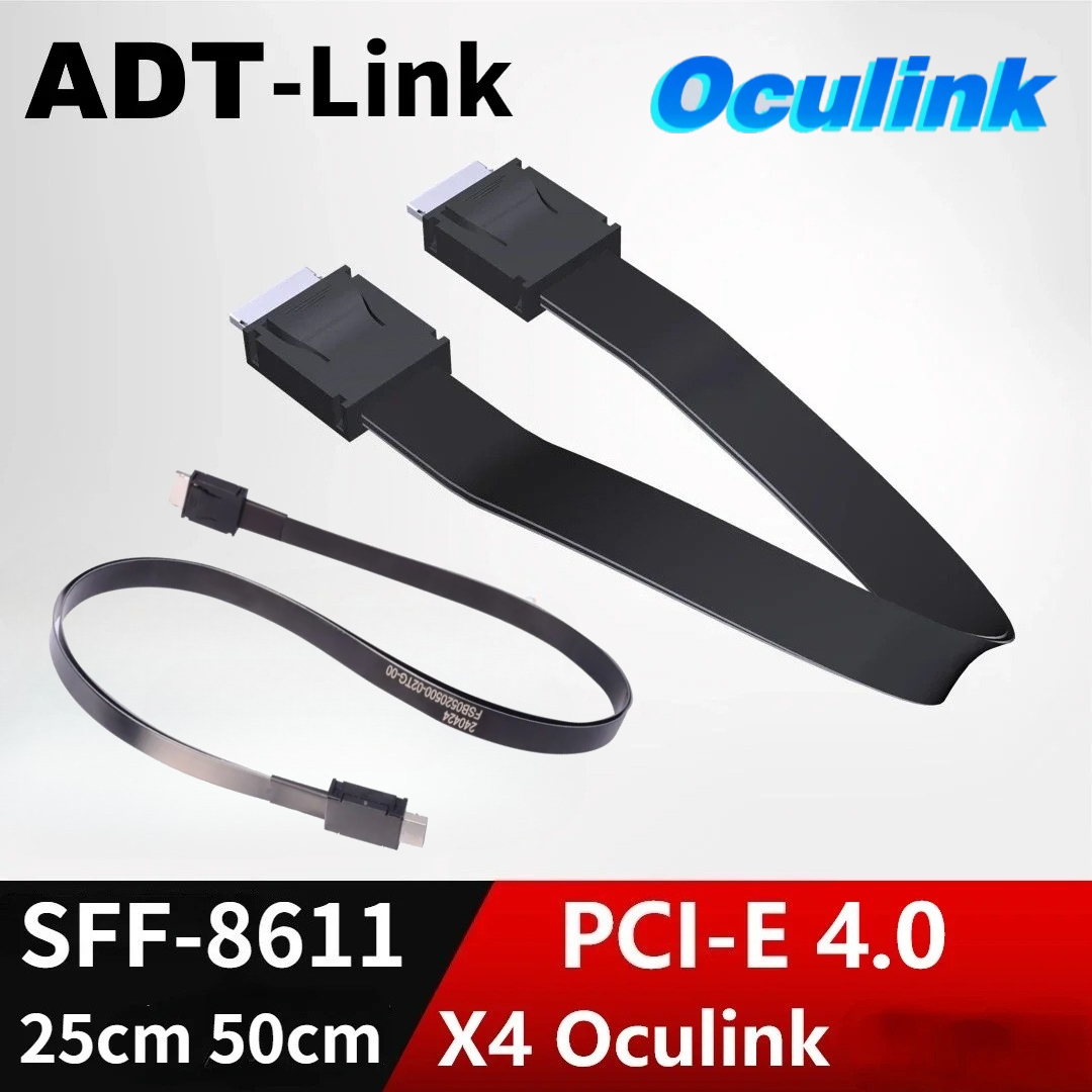 ADT PCI-E 4.0 X4 SFF-8611 Male - External Gpu Dock Pcie 4.0 Oculink recension och pris