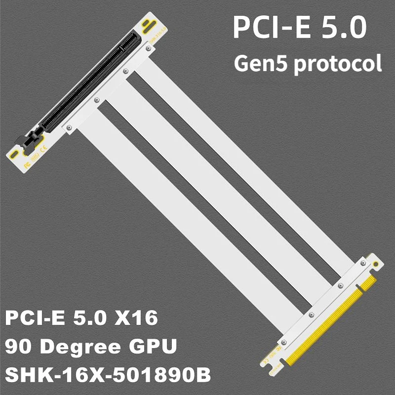 PCIE 5.0 x16 Riser Cable, Perf - Pcie 4.0 X16 Riser Cable 90 Degree recension och pris