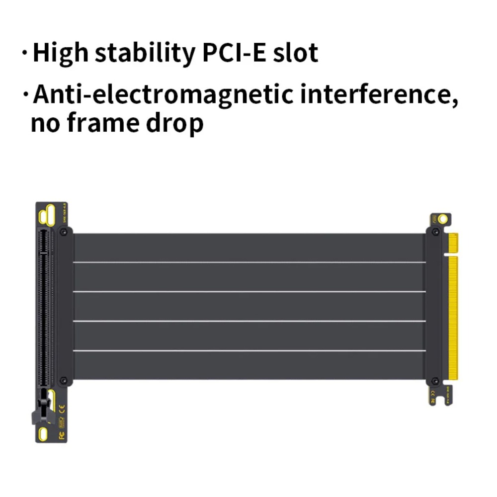 PCI‑E 4.0/3.0 X16 GPU Riser Ca - Pcie 4.0 X16 Riser Cable 90 Degree recension och pris