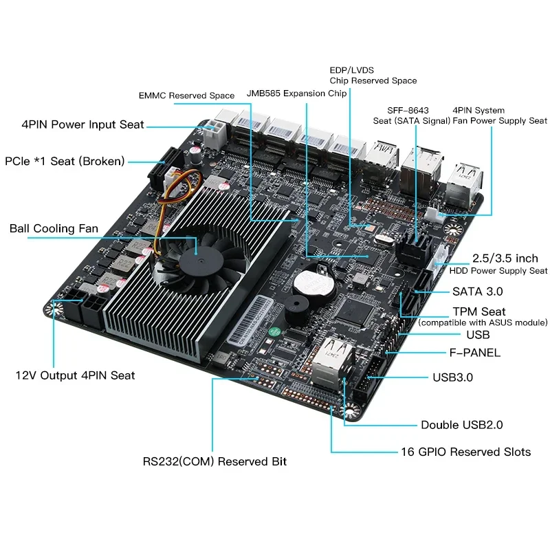 N100 Nas Motherboard 2xm.2 Nvm - Nas Motherboard N100 6 Sata recension och pris