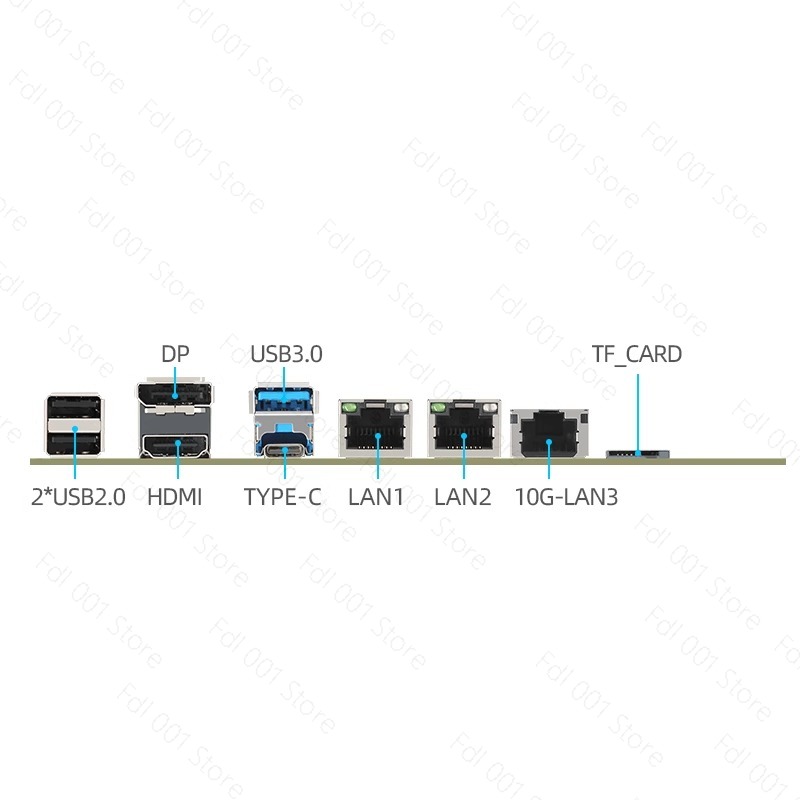 N100 Motherboard Dual 2.5G 10G - Nas Motherboard N100 6 Sata recension och pris