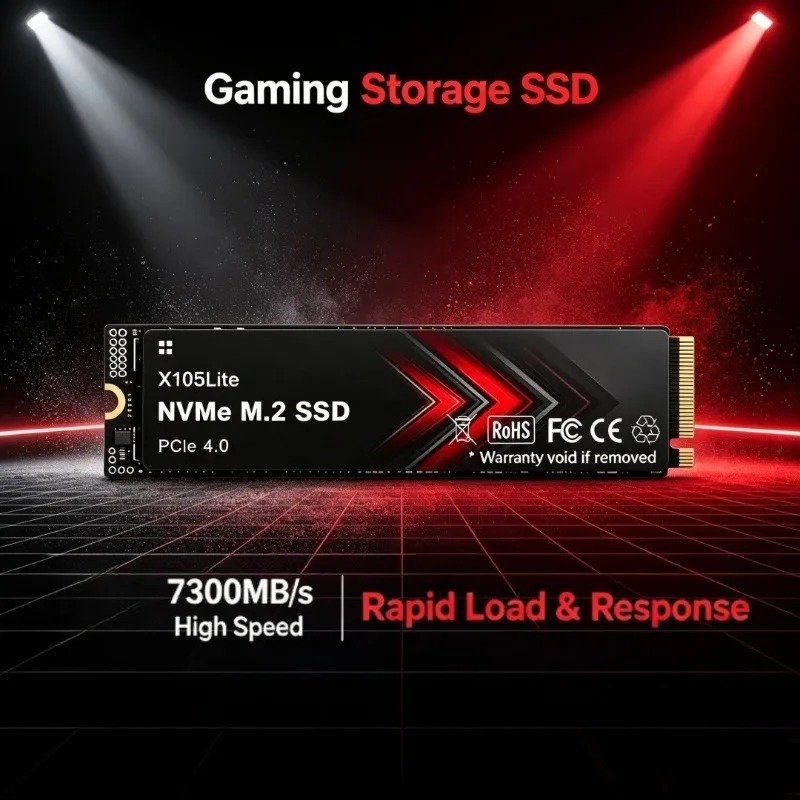 X105Lite 500GB-4TB SSD NVMe M. - M.2 Nvme 4Tb Pcie 4.0 Ssd recension och pris