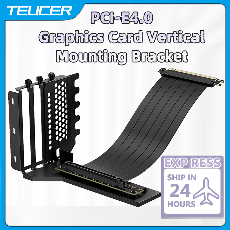 TEUCER Vertical GPU Mounting B - Pcie 4.0 X16 Riser Cable 90 Degree recension och pris