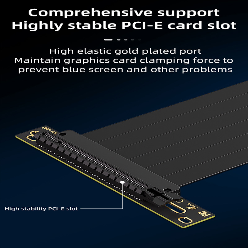 TEUCER Vertical GPU Mounting B - Pcie 4.0 X16 Riser Cable 90 Degree recension och pris