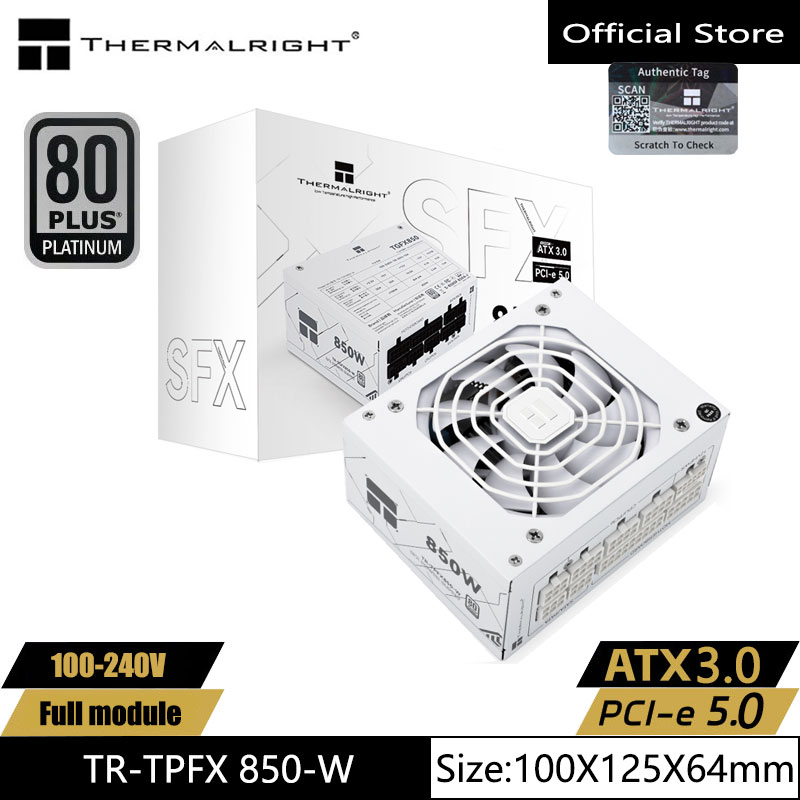 Thermalright TR-TPFX850-W Whit - Sfx Power Supply 850W Gold recension och pris