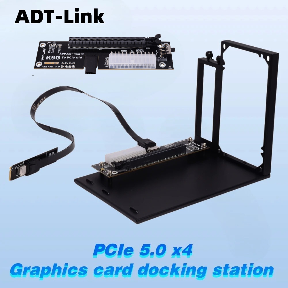 ADT-Link PCIe 5.0 4.0 128Gbps  - External Gpu Dock Pcie 4.0 Oculink recension och pris