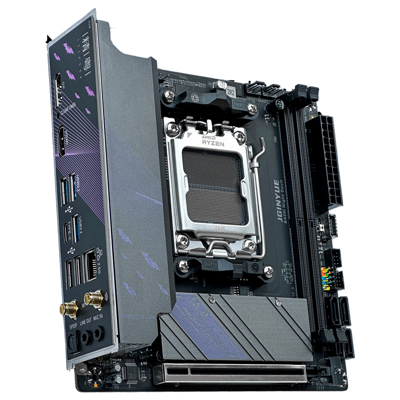 JGINYUE B650I Night Devil WiFi - B650 Itx Motherboard Wifi recension och pris