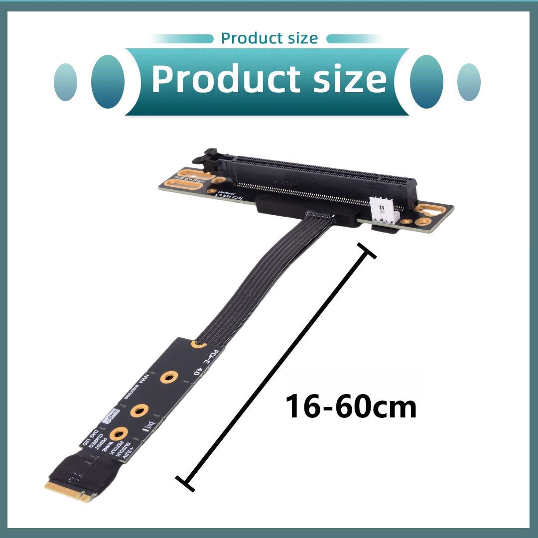 M.2 NVME To PCIe X16 90 Degree - Pcie 4.0 X16 Riser Cable 90 Degree recension och pris