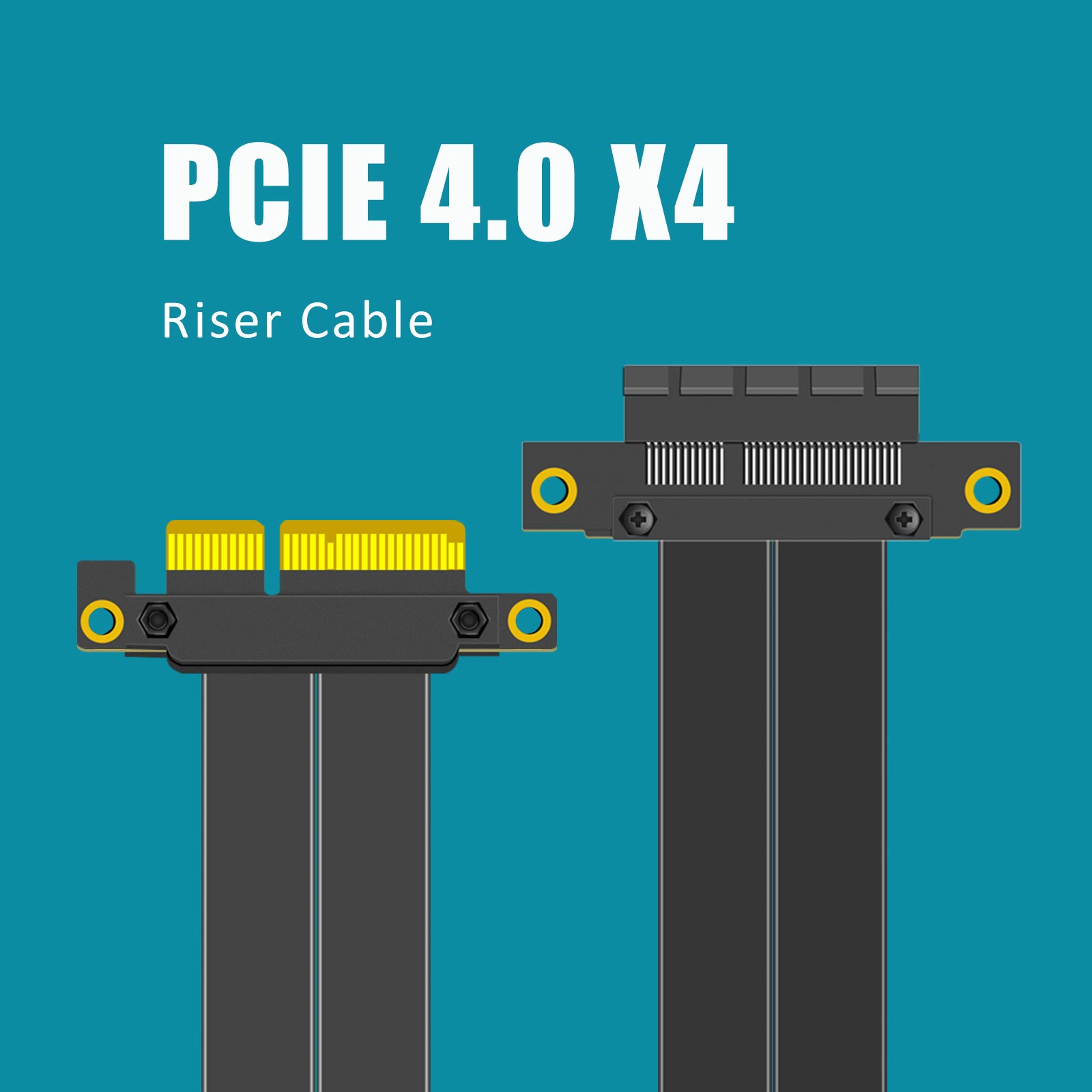 PCIe 4.0 X4 Riser Cable, 180 D - Pcie 4.0 X16 Riser Cable 90 Degree recension och pris