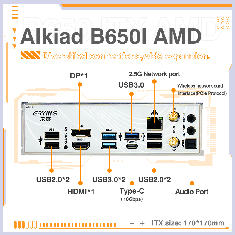 ERYING AM5 Motherboard Support - Lga 1700 Ddr5 Itx Motherboard recension och pris