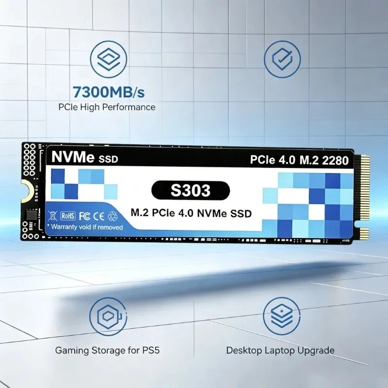 S303 PCIe 4.0 M.2 NVMe SSD 500 - M.2 Nvme 4Tb Pcie 4.0 Ssd recension och pris